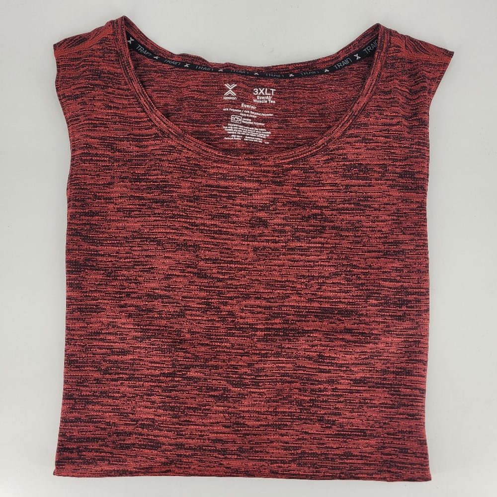 Everair Muscle Tee Shirt Men's Red/Black Size 3XLT